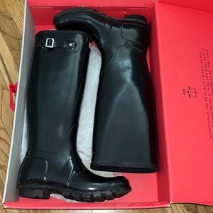Black HUNTER rainboots